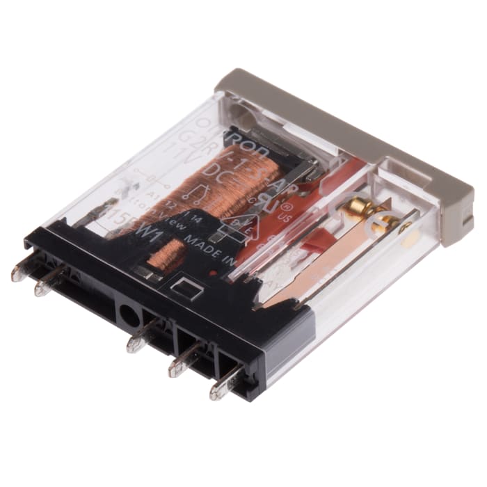 Omron Plug In Non-Latching Relay, 11V dc Coil, 6A Switching Current, SPDT