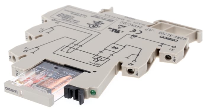 Relé bez blokování SPDT Lišta DIN 24V ac/dc G2RV