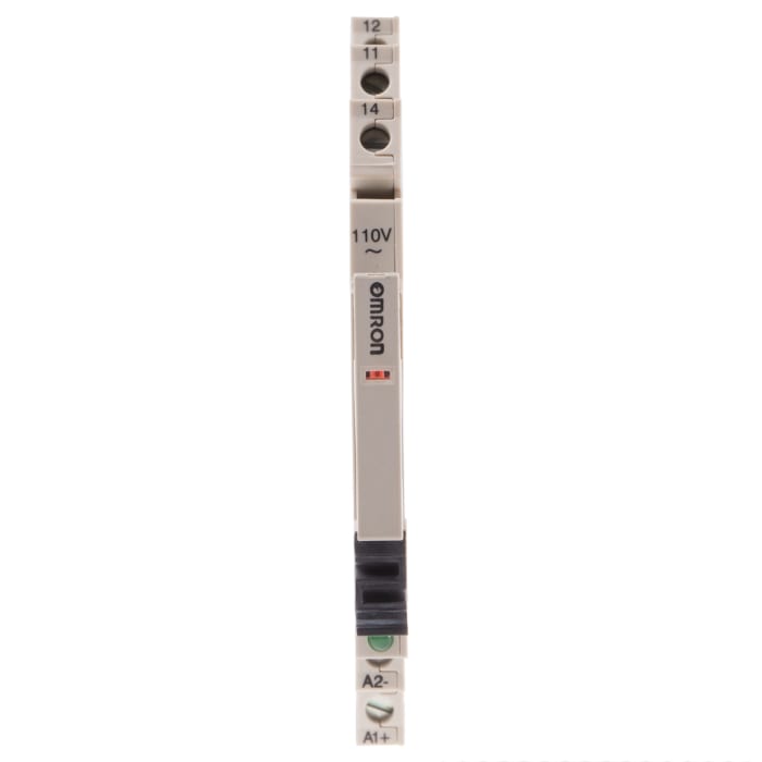 Omron DIN Rail Non-Latching Relay, 110V ac Coil, 6A Switching Current, SPDT