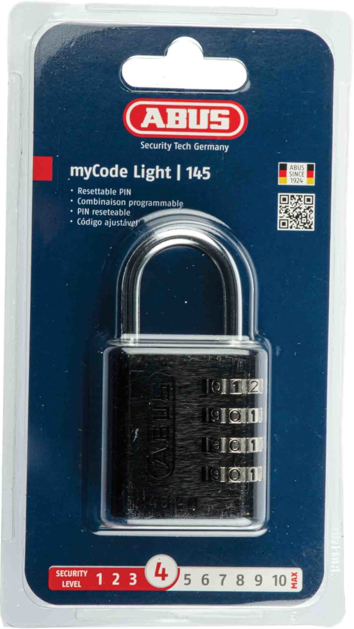 145/40 Black ABUS ABUS 145/40 Black All Weather Aluminium Combination
