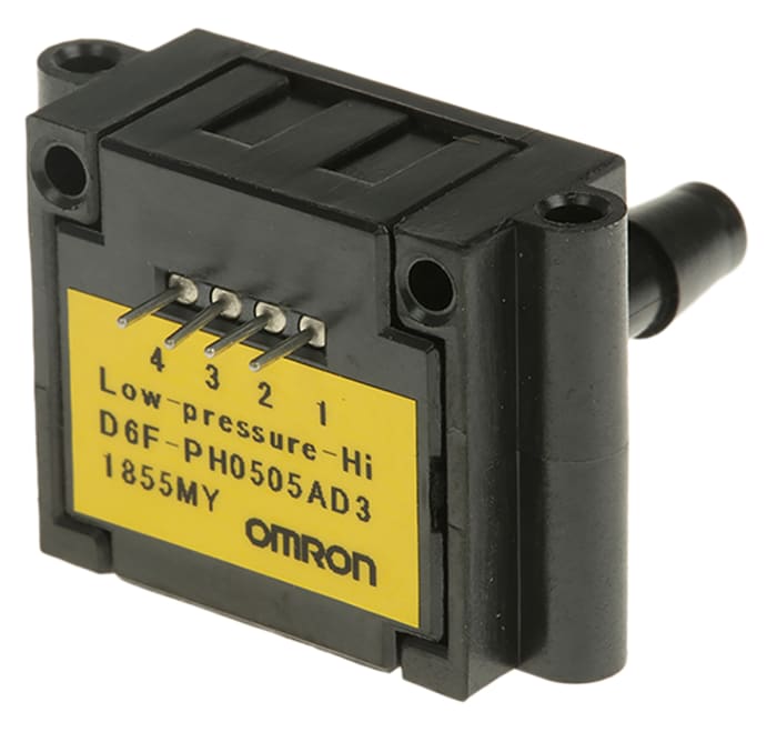 Omron Pressure Sensor, -50Pa Min, 50Pa Max, I2C Output, Differential Reading