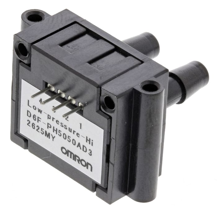 D6FPH5050AD3 Omron Omron Pressure Sensor for Air , 500Pa Max