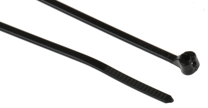 Thomas & Betts Cable Ties, Weather Resistant, 203.2mm x 2.29 mm, Black Nylon, Pk-1000