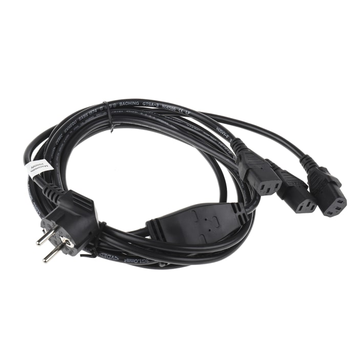 RS PRO Power Cord, 3m
