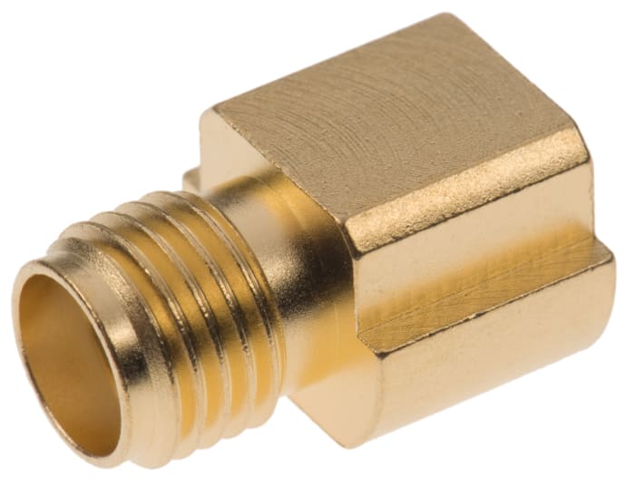 Rosenberger SMA Series, Jack PCB Mount SMA Connector, 50Ω, Solder Termination, Straight Body