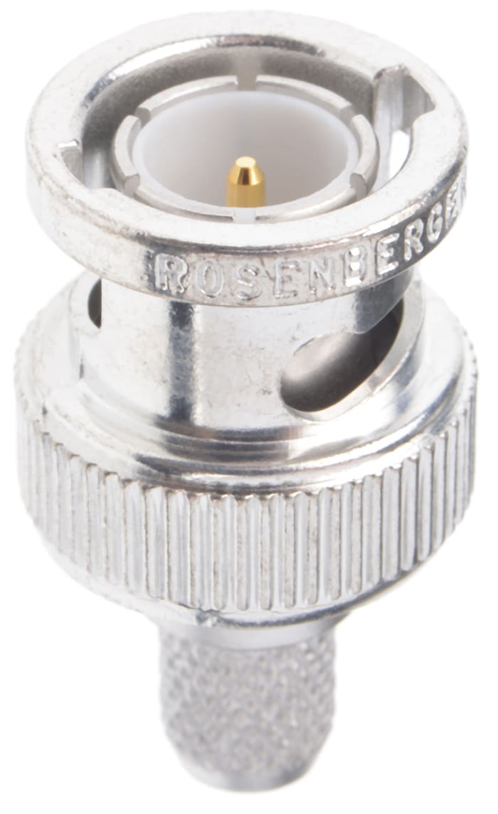 Rosenberger BNC Series, Plug Cable Mount BNC Connector, 75Ω, Crimp Termination, Straight Body