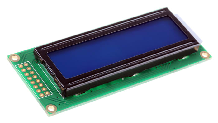 Midas MC21605B6WD-BNMLW Alphanumeric LCD Display White, 2 Rows by 16 Characters, Transmissive