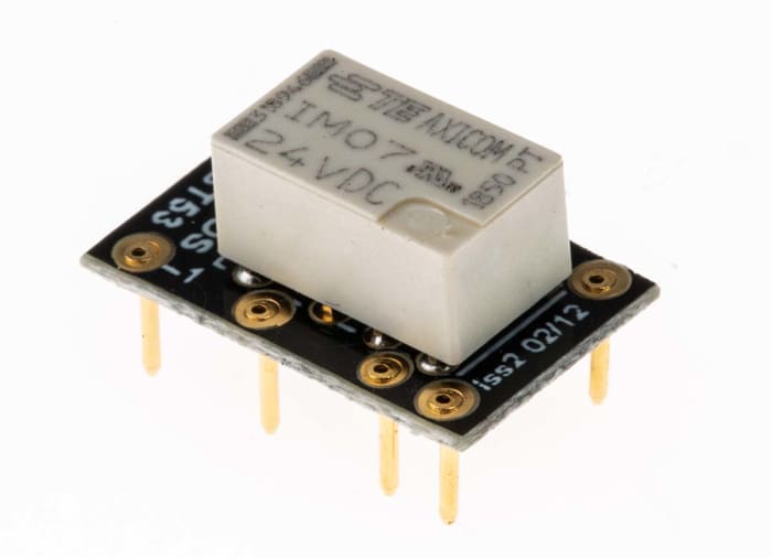 RS PRO PCB Mount Non-Latching Relay, 24V Coil, 2A Switching Current, DPDT