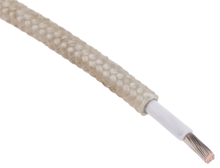 RS PRO Transparent 1.5 mm² Harsh Environment Wire, 15 AWG, 30/0.25, 10m, PFA Insulation