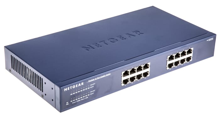 Switch Ethernet Netgear para montaje en rack , 16 puertos, Gigabit, 10/100/1000Mbit/s, 16 RJ45, 0 SFP