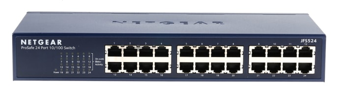 Switch Ethernet Netgear para montaje en rack , 24 puertos, Gigabit, 10/100Mbit/s, 24 RJ45, 0 SFP