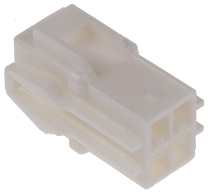Boitier de connecteur Femelle, 4 contacts sur 2 rangs, pas 3.96mm, Droit, Montage sur câble, série HLR