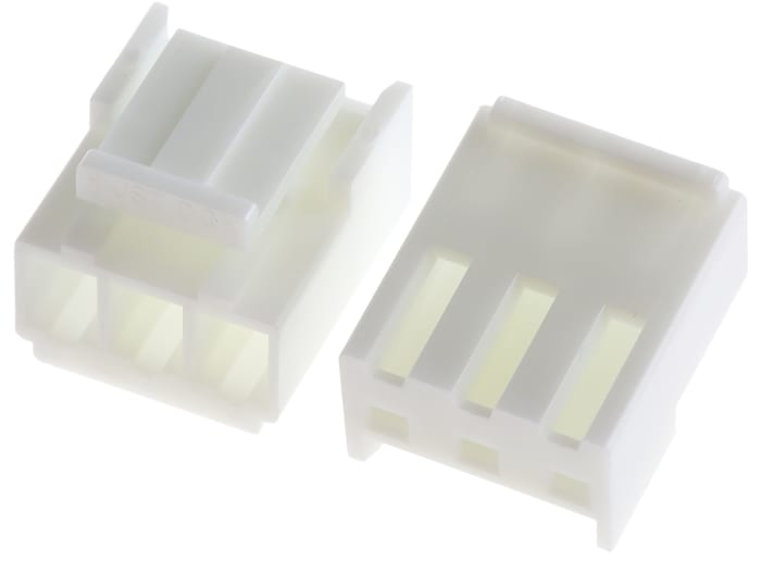 JST, VHR Female Connector Housing, 3.96mm Pitch, 3 Way, 1 Row