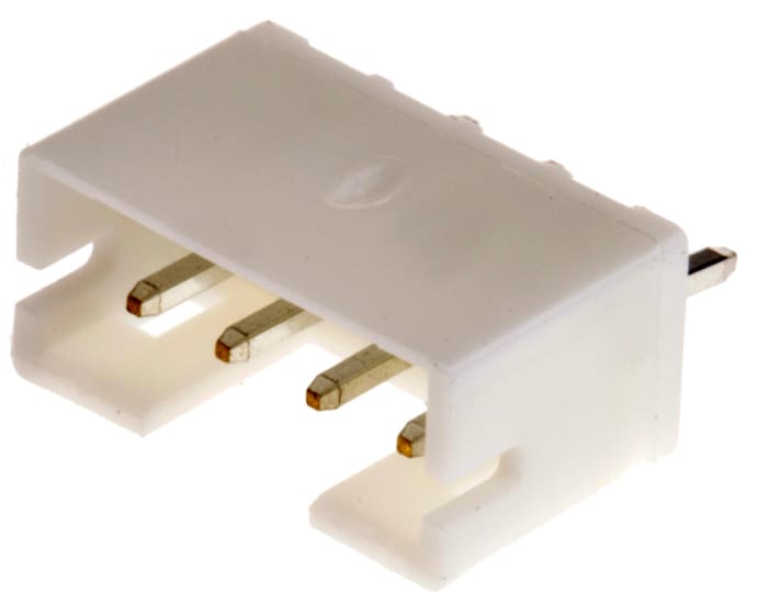 JST PH Series Straight Through Hole PCB Header, 4 Contact(s), 2.0mm Pitch, 1 Row(s), Shrouded