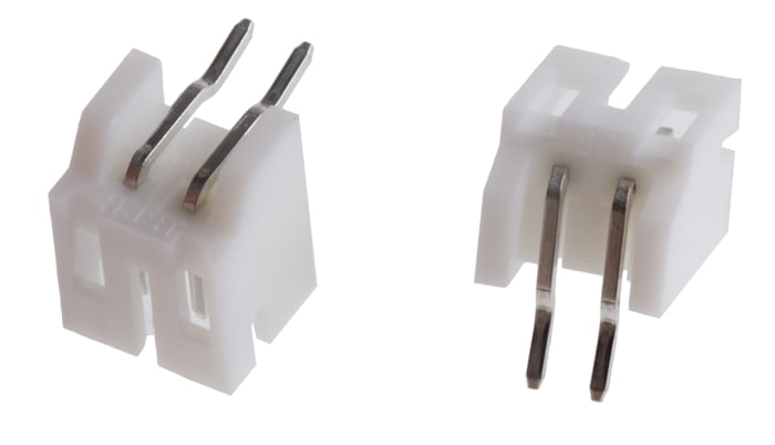JST PH Series Right Angle Through Hole PCB Header, 2 Contact(s), 2.0mm Pitch, 1 Row(s), Shrouded
