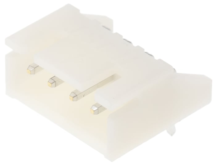 JST XH Series Right Angle Through Hole PCB Header, 4 Contact(s), 2.5mm Pitch, 1 Row(s), Shrouded
