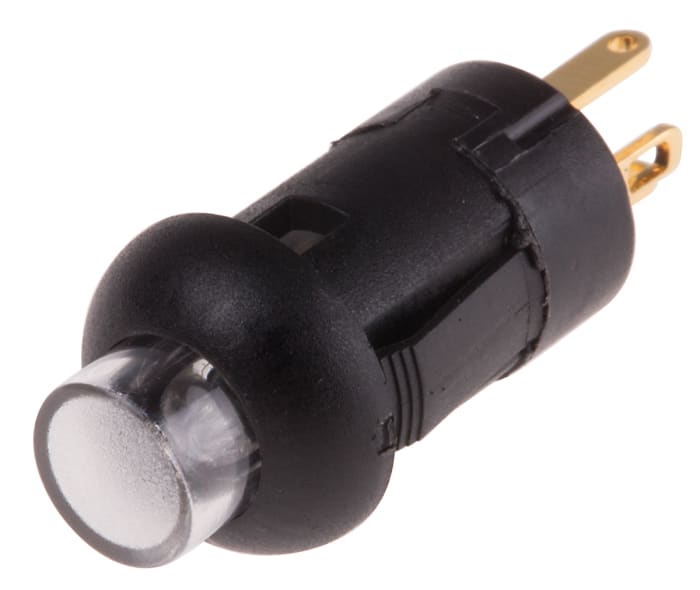 RS PRO Illuminated Miniature Push Button Switch, Momentary, PCB, 8mm Cutout, SPST, Green LED, 30V dc