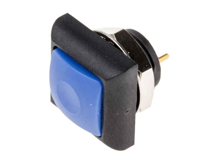 RS PRO Push Button Switch, Momentary, PCB, 13.6mm Cutout, SPST, 30V dc, IP67
