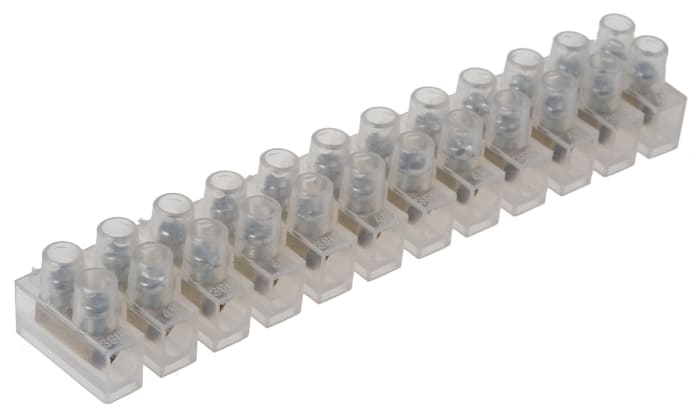 HellermannTyton Terminal Strip, 24A, Screw Termination
