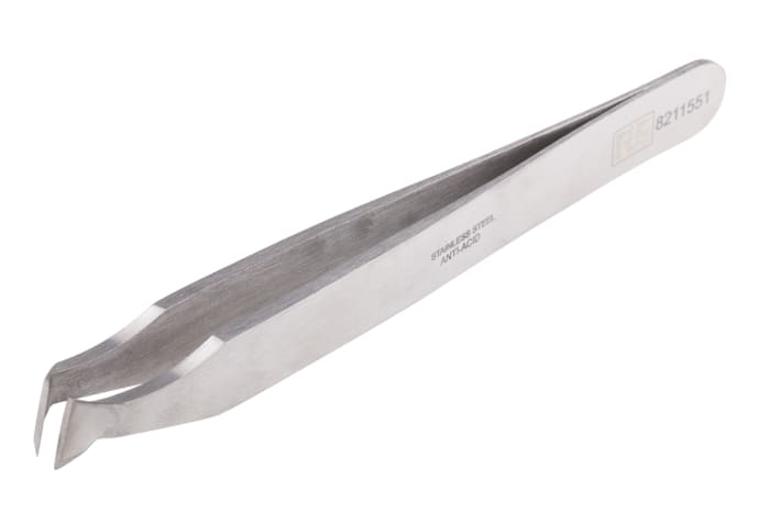 RS PRO 120 mm, Stainless Steel, Cutting, Tweezers