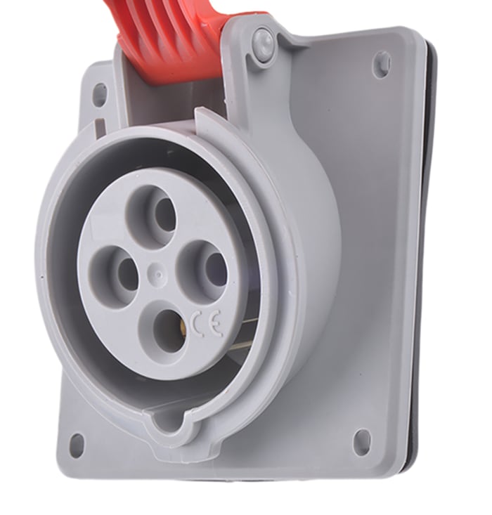 5 551 88 Legrand | Legrand, P17 Tempra Pro IP44 Red Panel Mount 3P + E ...