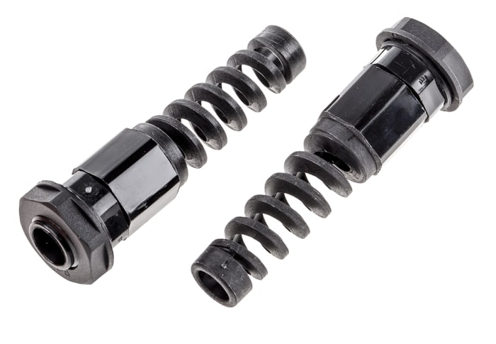 RS PRO Black Nylon Cable Gland, PG7 Thread, 3.5mm min., 6mm max., IP68