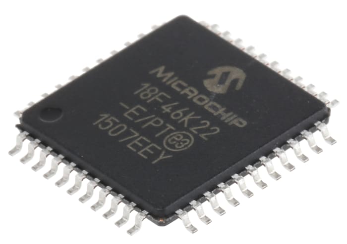 Microchip, 8bit PIC, PIC18F Microcontroller, 64MHz, 64 kB Flash, 44-Pin TQFP