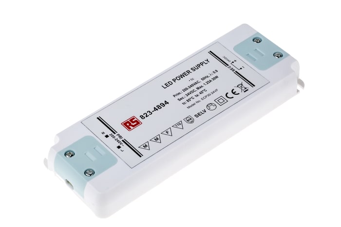 RS PRO, 24V Output, 30W Output, 0 → 1.25A Output, Constant Voltage