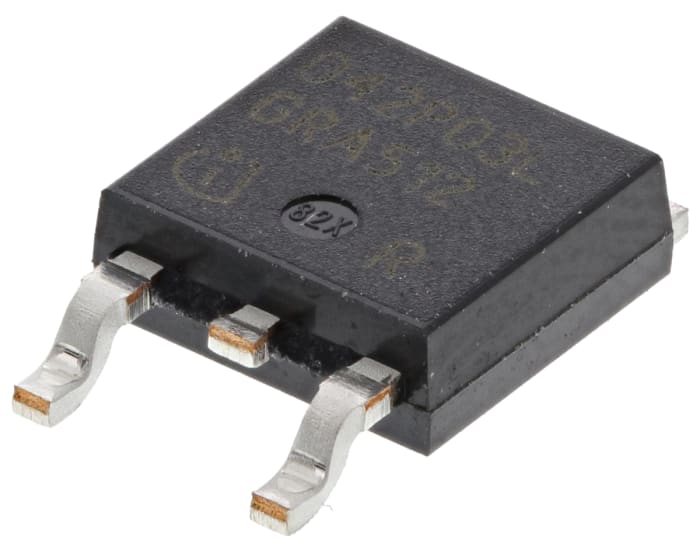 Transistor MOSFET Infineon canal P, TO-252 70 A 30 V, 3 broches
