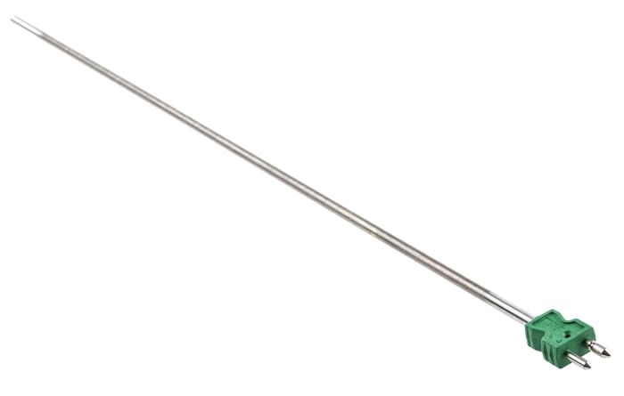 RS Pro K Tipi Termokupl, Krom Demir Alaşımı 600, Paslanmaz Çelik Prob, 6mm Çapında, -50°C → 1200°C