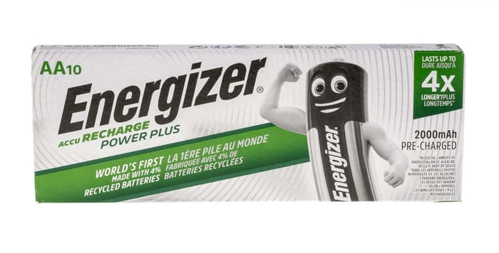 Batteries AA rechargeables 2Ah Energizer, NiMH, 1.2V