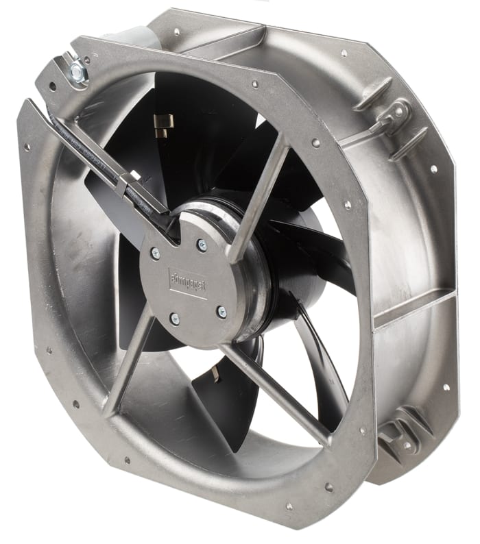 ebm-papst W2E250 Series Axial Fan, 230 V ac, AC Operation, 160W, 700mA Max, 320 x 280 x 80mm