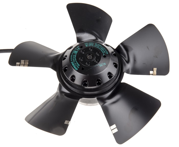 ebm-papst A Series Axial Fan, 230 V ac, 400 V ac, AC Operation, 1845m³/h, 160W, 450mA Max, 250 x 83mm