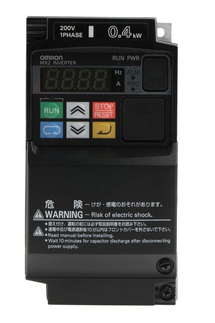 Variateur de fréquence Omron 3G3MX2, 0,4 kW 230 V c.a. 1 phase, 3 A., 0.1 → 400Hz