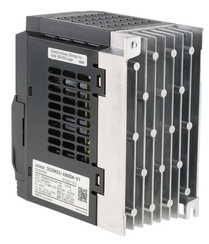 3G3MX2-AB004-V1 Omron | Omron MX2 İnverter Sürücü, Tek Fazlı, 0,4 kW ...