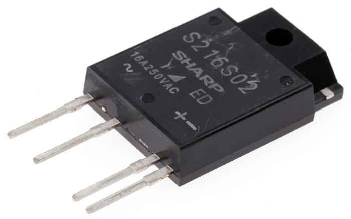 Sharp Solid State Relay, 16 A Load, PCB Mount, 600 V Load, 1.4 V Control