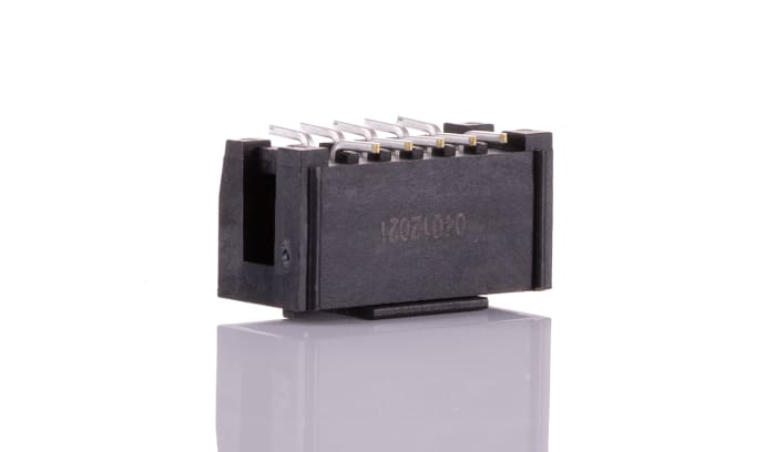 3M D2500 Series Straight Surface Mount PCB Header, 10 Contact(s), 2.54mm Pitch, 2 Row(s), Shrouded