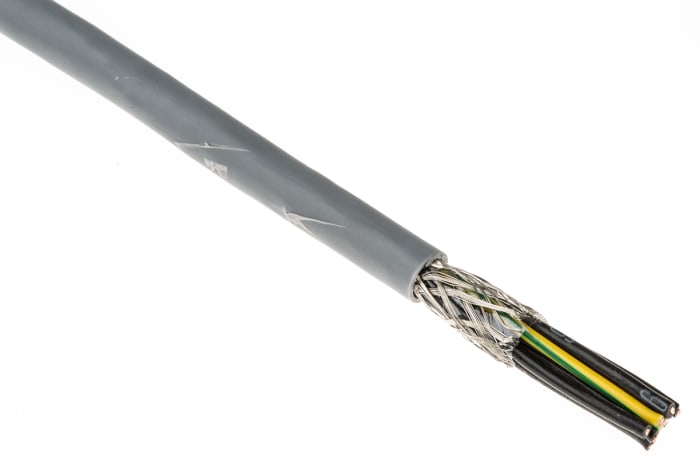 RS PRO Control Cable, 7 Cores, 0.5 mm², CY, Screened, 50m, Grey PVC Sheath, 20 AWG