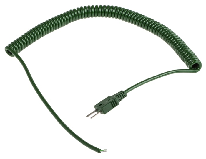 RS PRO RS188/0816 Series Type K Thermocouple Cable/Wire, Unscreened 2 m, Polyurethane Insulation, 125 °C Max, 10 Strands