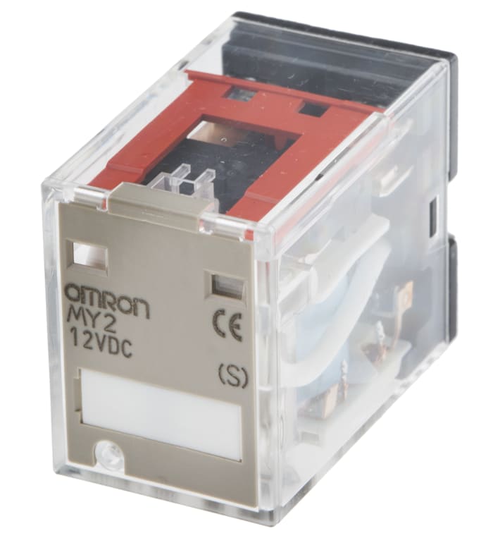Relé bez blokování DPDT zásuvné 12V dc