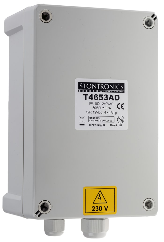 RS PRO Switching Power Supply, 12V dc, 4A, 60W, Quad Output, 100 → 240V ac Input Voltage