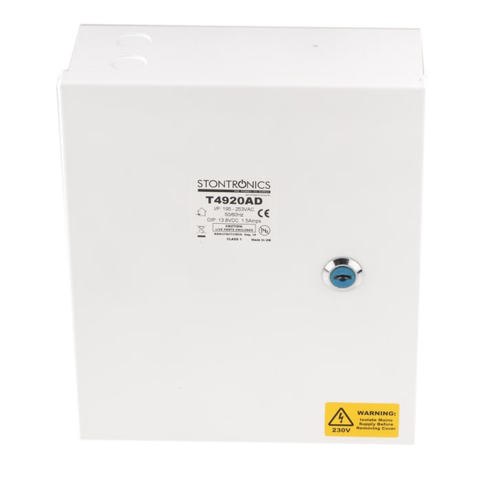 RS PRO Battery Backed Power Supply, 13.8V dc, 1.5A, 20W, 1 Output, 195 → 253V ac Input Voltage