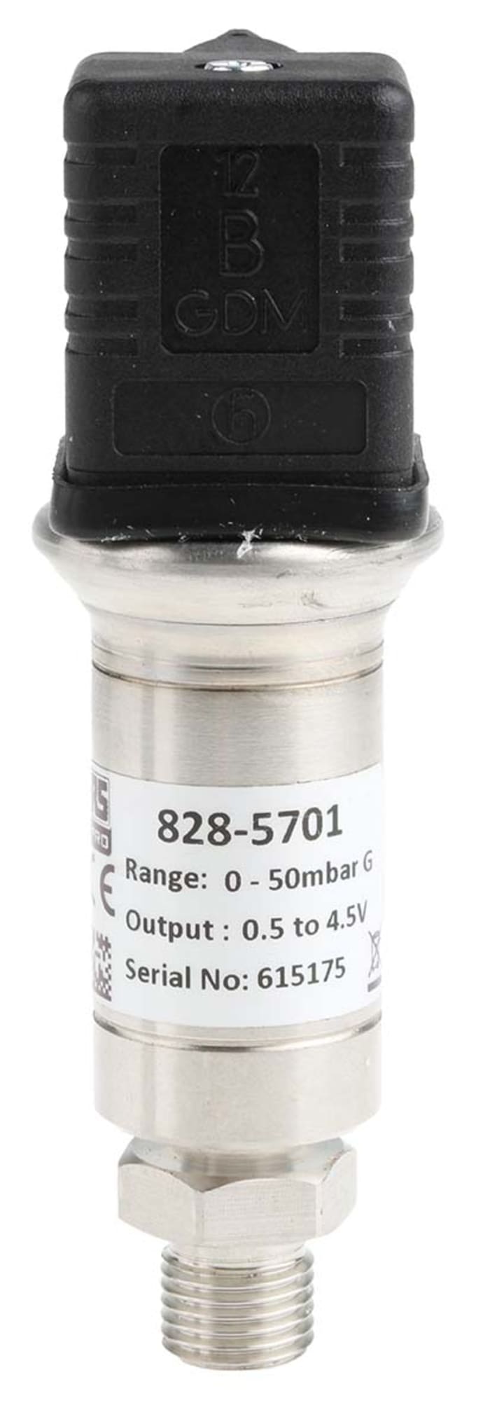 RS PRO Pressure Sensor, 0bar Min, 50mbar Max, Voltage Output, Relative Reading