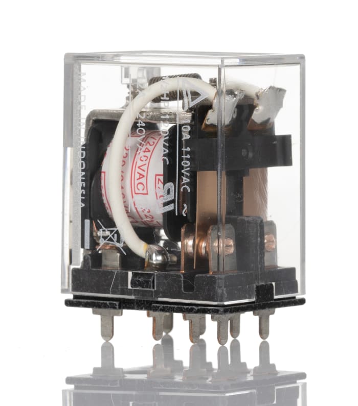 LY20 AC220/240 Omron Omron PCB Mount Power Relay, 240V ac Coil, 10A