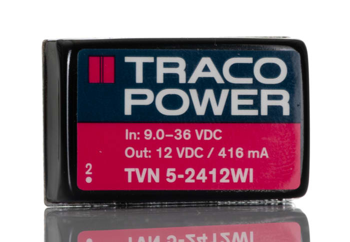 DC-DC převodník 5W, výstup: 12V dc 500mA 1.5kV dc, Vin 9 → 36 V DC