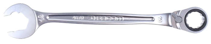 Facom Standard Open End Combined Ratchet 19 mm, 247 mm Overall
