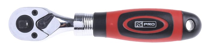 RS PRO 1/4 in, 3/8 in Square Ratchet with Ratchet Handle, 225 mm Overall