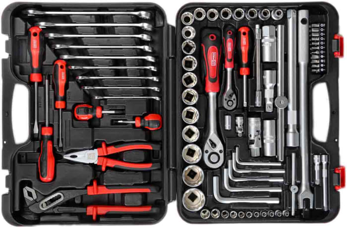 RS PRO 88 Piece Mechanical Tool Kit with Case