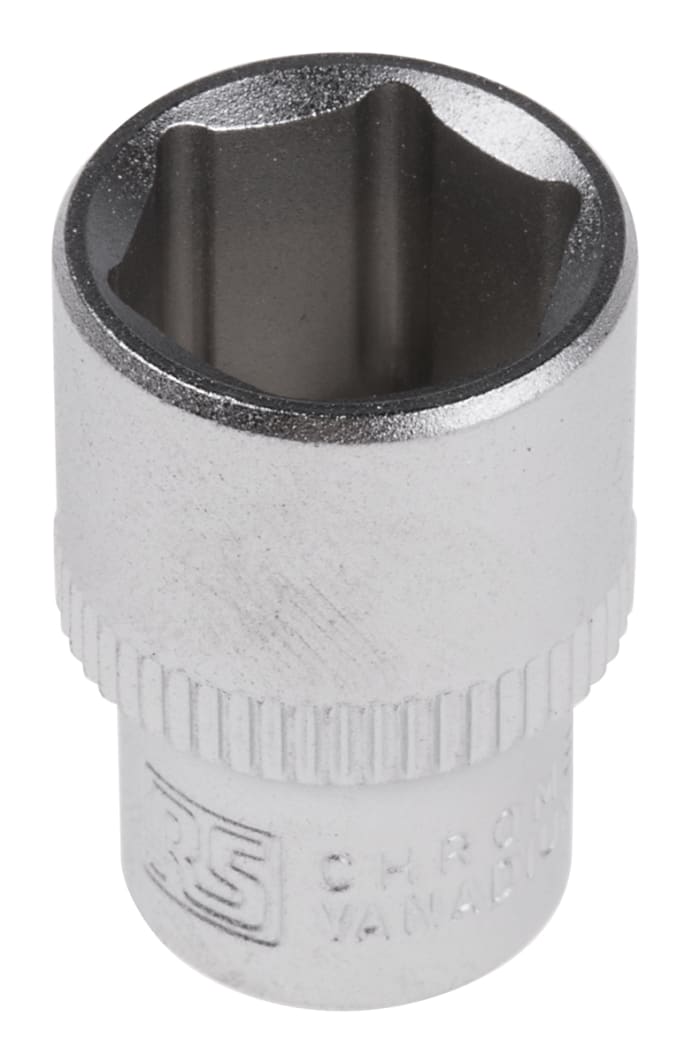 RS PRO 1/4 in Drive 12mm Standard Socket, 6 point