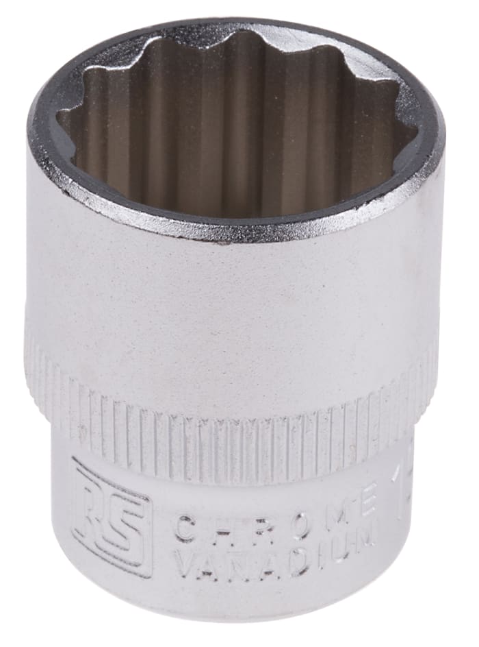 RS PRO 3/8 in Drive 19mm Standard Socket, 12 point